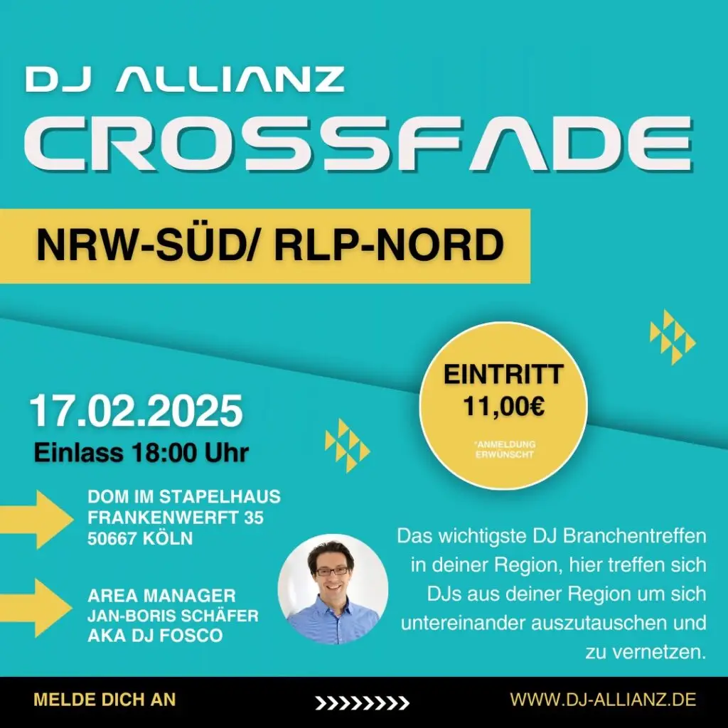 1. Crossfade Rheinland zum Faslam mit Fosco