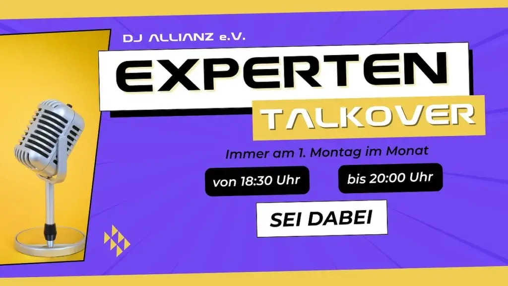 NEU BEI DER DJ ALLIANZ e.V. - Der Experten-Talkover startet!