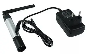 Empfänger (separate Stromversorgung benötigt!!!): 
Eurolite QuickDMX Wireless Receiver