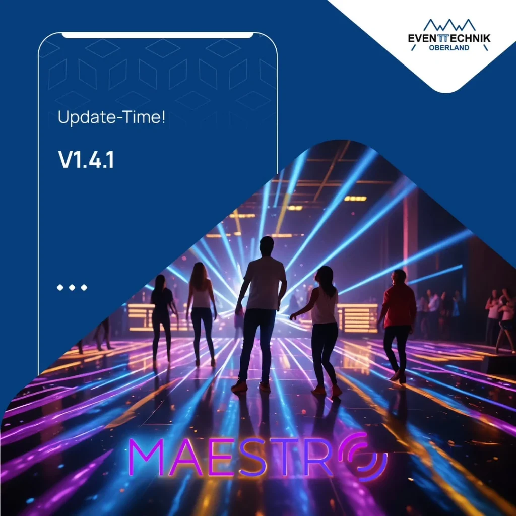 MaestroDMX Update auf 1.4.1.