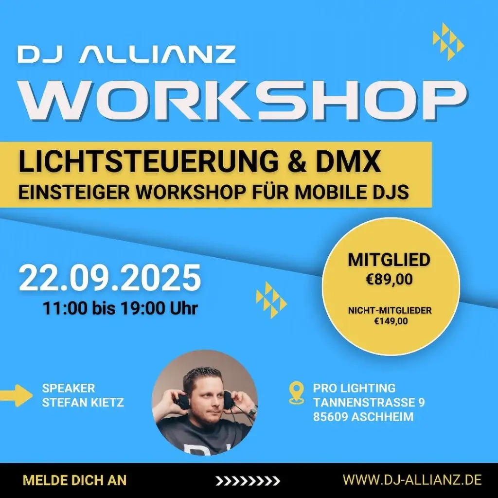 Worshop DMX und Lichtsteuerung für Einsteiger
