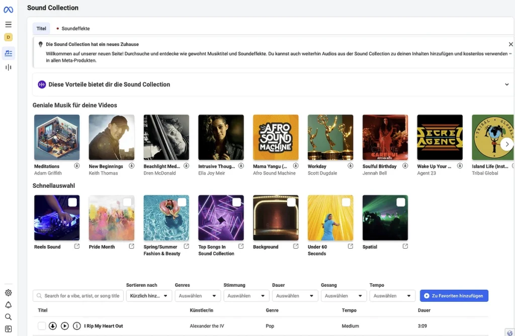Metha SoundCollection für Lizenzfreie Musik