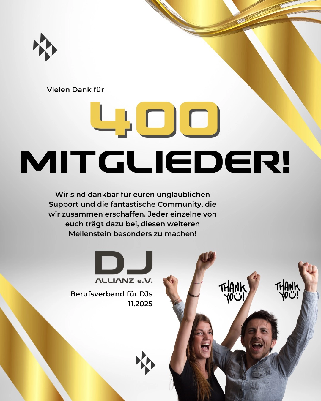 Die DJ ALLIANZ e.V. zählt nun 400 Mitglieder