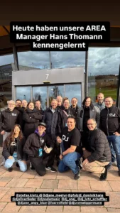 Area Manager Workshop in den Hallen von Thomann