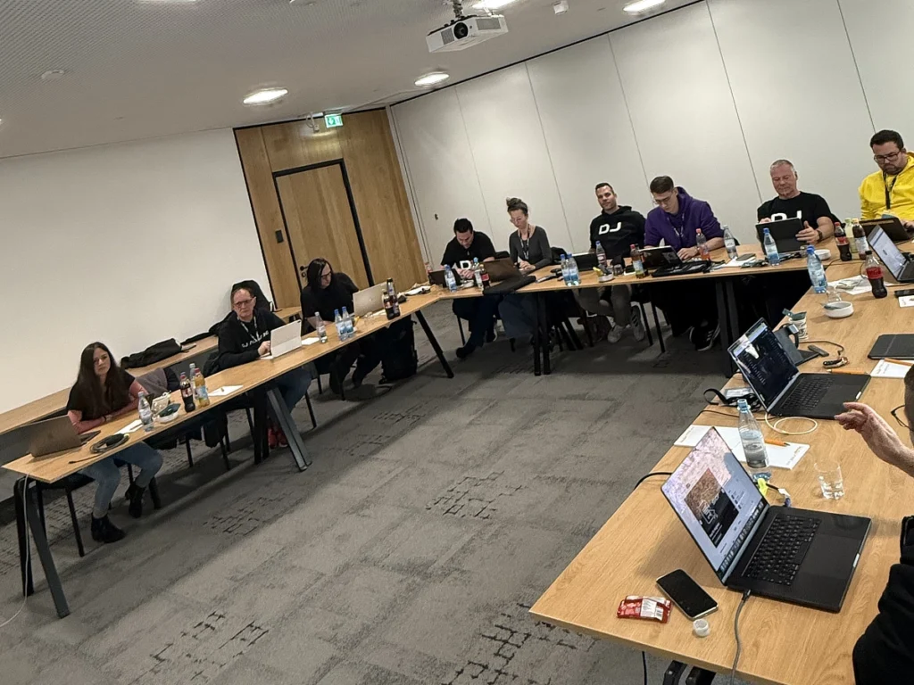 Angestrengtes arbeiten der Area Manager der DJ ALLIANZ e.V. 